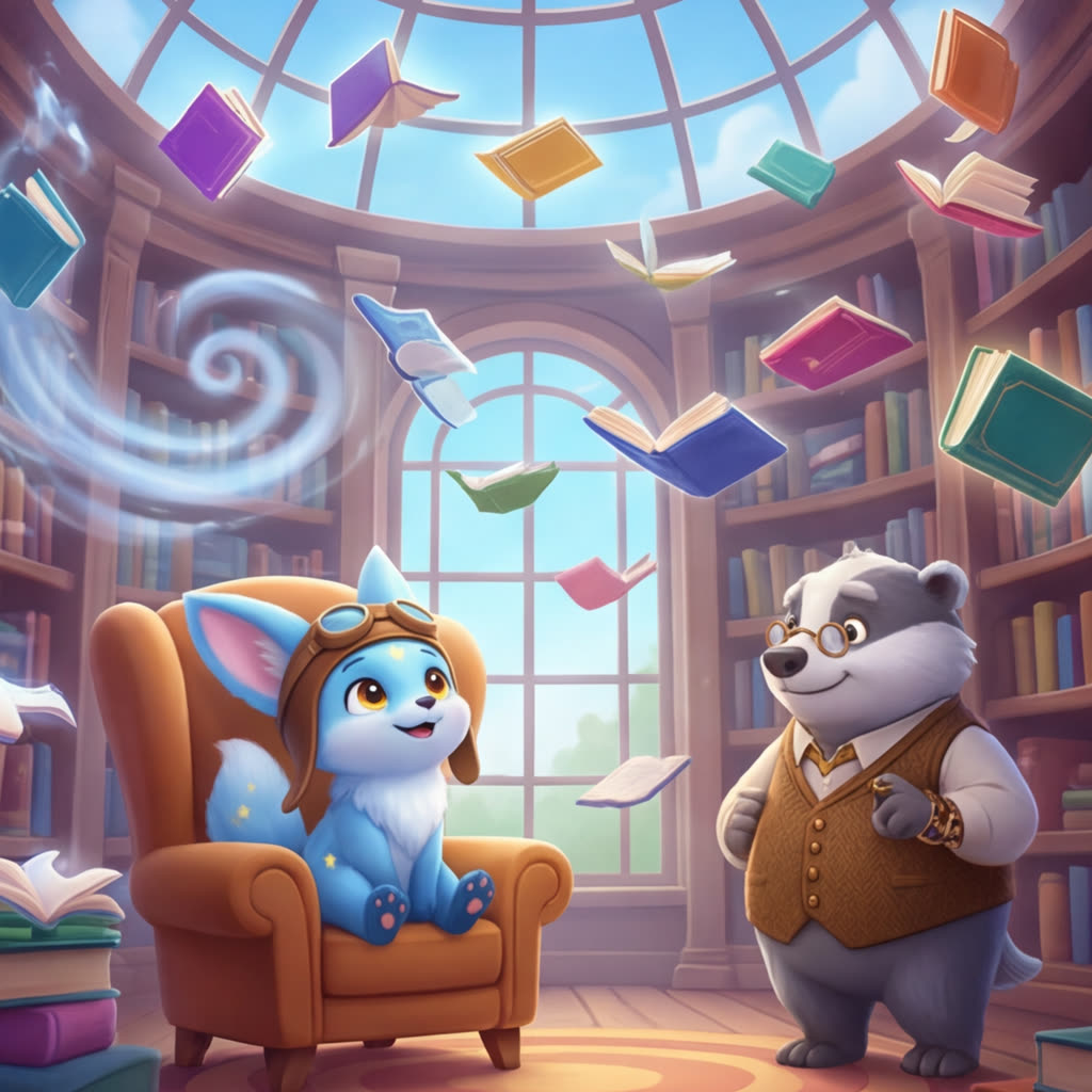 Иллюстрация к сказке «Флип и поющие книги», страница 9
